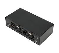 48V Power Supply, Professional Iron Shell Phantom Power Phantom Power Supply Audio Switcher Stable Power Supply with XLR Cable for Condenser Microphone Music Recording Equipment