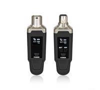 48V Power Wireless UHF Microphone System XLR PlugOn Design with Low Latency, 1000mAh Battery, Type C Charging, Suitable for Dynamic and Condenser Microphone Use