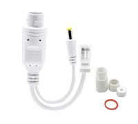 48V to 12V Mini POE Injector Splitter, Ethernet Adapter, 10/100Mbps RJ45, Plug & Play