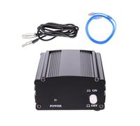 48v USB Phantom Power Supply with Xlr Cable for Condenser Microphones | Balanced Input and Output, USB 5v Boost Circuit, Portable Black Plastic Unit, for Studio Singers and Voice-over Random Color