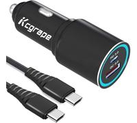 48W Car Charger and Cable for Google Pixel 9/9 Pro XL/8/8 Pro/8A 7 7A 6 6A 5 5A/4/4A 3 Samsung Galaxy A16 5G A25 A35 A15 A54 A14 A53 A52/A13/A55 5G,Z Fold 4 5 6 Super Fast Charging Car Adapter Plug