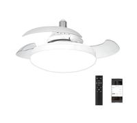 48W Ceiling Fan Light E27 Home Fixtures Quiet Motor LED Light Texture Suitable for Indoor Use Living Room