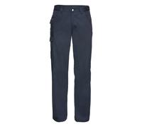 (48W x Long, French Navy) Russell Workwear Mens Polycotton Twill Trouser / Pants (Long)
