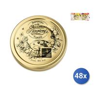 48X Bormioli Rocco 2 Caps For Bormioli Jars 86 Mm