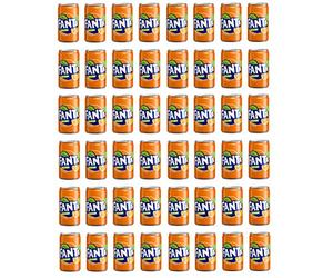 48x Fanta Mini Orange Orange Lemonade can 150ml 100% Italian Oranges