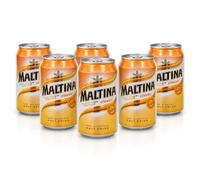 48x Maltina Drink Non-Alcoholic Malt 330ml Cans - Premium African Beverage, Rich in B Vitamins, Smooth & Refreshing Taste, No Added Alcohol