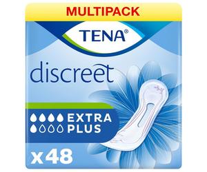 48x TENA Lady Extra Plus Discreet InstaDry Incontinence Pads - 3 Packs of 16