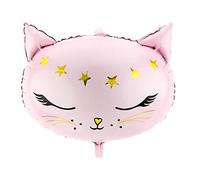 48x36cm CAT SHAPED FOIL Party Happy Birthday Pink