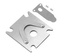 48x62mm Valve Plate Cast Iron Air Compressor Accessory with 20mm Tongue Positioning Hole and 3/8in Thread Cylinder Head Fit, Replace