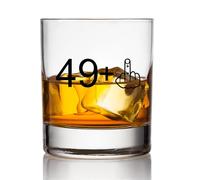 49 + 1 Funny 50th Birthday Gifts for Men and Women Whiskey Glass - Funny 50 Year Old Presents - Party Decorations Supplies Glasses - Craft Beers Gift Ideas for Dad Grandpa Husband Papa or Anniversary
