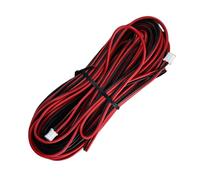 49.2 feet / 15 Meter 22AWG 0.3mm² Electrical Wire 2 Core Black Red Wire Cable for connect video intercom panel and monitor, Tinned Copper High Temperature Wear-Resistant Oxidation Resistance