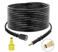 49.2Ft/15M High Pressure Washer Hose with Quick Connect Adapter - Replacement Hose for Kärcher K Series Washers K2, K3, K4, K5, K7, Bayonet to M22-14mm Thread, Hose with Screw Thread Outlet