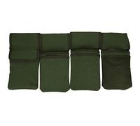 49.2in Garden Tool Waist Belt, Gardening Tools Storage Organizer, Heavy Duty Canvas Apron with 4 Pockets, Electrician Tools Holder for Outdoor Work, Military Green Color