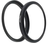 49-55mm Lens-Filter Step Up Adapter Ring, 49mm Lens to 55mm Filter or Hood or Other Lens Converter, Aviation Aluminum Alloy 49mm-55mm Ring-2 Packs