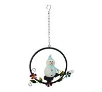 49.5cm Tall Solar Snowman Light for Walkway(blue) | Solar powered, auto on/off sensor, no wiring needed, energy saving, easy install