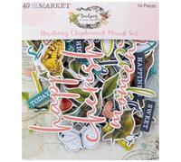 49 and Market Birdsong Chipboard Mixed Set 54pcs