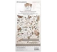 49 and Market Color Swatch: Toast Laser Cut Outs-Elements, Multicolor