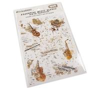 49 And Market Essential Rub-Ons 6"X8" 2/Sheets-Music Blends