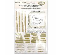 49 And Market Essential Rub-Ons 6"X8" 2/Sheets-Vintage Essentials 01