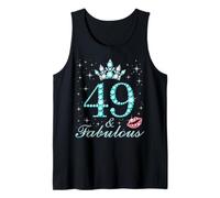 49 & Fabulous 49 Years Old Queen's Birthday Cute Tank Top