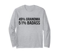49% Grandma 51% Badass Funny Mother Day Long Sleeve T-Shirt