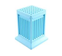 49 Hole BBQ Grill Shish Kebab Maker Box Kit Tool,Barbecue Grill Roasted Meat Cutter with Skewers Blue Green Commercial Household Suitable for All Kinds of Steel Sign Bamboo Sticks,Blue