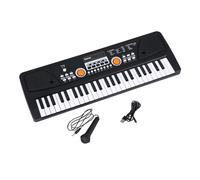49-Key Electric Piano USB Electronic Organ With Microphone Digital Music Electronic Keyboard Built-in Stereo Speakers