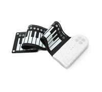 49 Key Hand Roll Electronic Piano Portable Folding Soft Flexible Keyboard Electronic Organ With Speaker Keyboard Piano for Beginner (Color : 03)