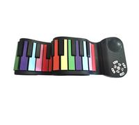 49-key Hand-rolled Piano Color Hand-rolled Piano Electronic Keyboard Adult Silicone Soft Hand-rolled Piano