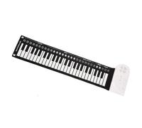 49-key Hand-rolled Piano With Speaker, Portable Folding Electronic Piano, Rollable Piano For Beginners To Practice(White)