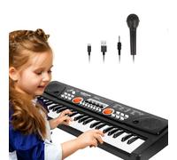 49 Key Kids Piano Keyboard 1200mAh Rechargeable with Microphone