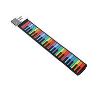 49 Key Roll Up Keyboard Piano, Portable Rechargeable Electronic Hand Roll Piano, Silicone Foldable Hand Rolled Colorful Keyboard Piano Pad, Built in Speaker
