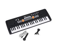 49 Keys USB Electronic Organ Electric Piano With Microphone Black Digital Music Electronic Keyboard Instrument