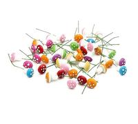 49 Pcs Mini Foam Mushroom Artificial Plant for Garden Ornament Flower Pots Bonsai Micro Landscape Decor Diy Craft Gift