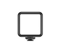 49 RGB Video Light W 3 Cold Shoe Mini Rechargeable LED Camera 360degFull Color Portable Photography Lighting Support Attraction 2500 9000K Dimmable Panel Lamp LCD Recording (Black, 10x7x4cm)