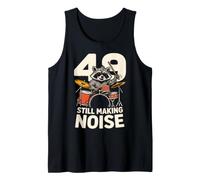 49 Still Making Noise 49th Birthday Funny Drummer 49 Tank Top