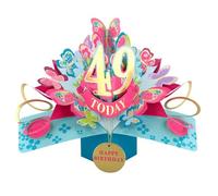 49 Today Happy 49th Birthday Pop-Up Greeting Card Love Kate's Pop Up Cards Her Design POP236MC49