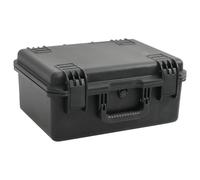 vidaXL Portable Flight Case, Portable Protective Case with Customizable Foam, Hard Camera Case Fit for Drones Camera Lens Equipments, Black PP
