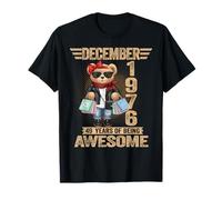 49 Year Old December 1976 Teddy Bear 49th Birthday Women T-Shirt