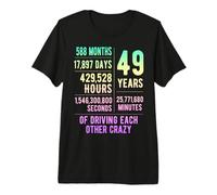 49 Years Married Funny 49th Wedding Anniversary Premium T-Shirt
