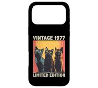 49 Years Old Gift Retro Vintage 1977 Cat Lover 49th Birthday Case for iPhone 17 Pro Max