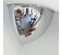490 x 490 x 400h PANORAMIC 90 Quarter Dome Acrylic Mirror - 6m view distance