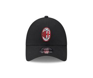 4900/98 New Era Cappello AC Milan 9Forty Black Adjustable Visor Hat
