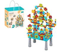 490pcs 3D Take Apart Toys, Educational Puzzle Assembly Toys for 3 4 5 6 7 8 9 10 Year Old Girls Boys Kids Creative Construction DIY Building Play Sets for Christmas Birthday Gifts