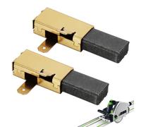 491704 492014 Carbon Brush Compatible with FESTOOL TS55 TS 75 AP55EB AP65EB AT55E AT65EB,Part Numbers 491704, 492014 - Sizes 6.3x10x17.5mm/5.8x7.8x16mm, Includes 1 Pair with Metal Brackets