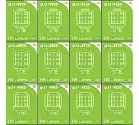 4920 LED 3W Clear Pygmy L1-X Cap *12 Pack Bundle*