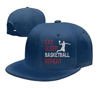 494 Cap Eat Sleep Basketball Repeat Dad Hat Classic Baseball Cap Personalised Plain Baseball Cap for Men, Boys, Adult