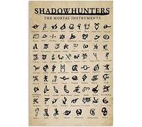 494 Metal Sign - The Mortal Instruments Shadowhunters Symbols - Vintage Tin Sign, 20x30cm, Metal Sign Poster