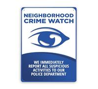 496 Warning Metal Tin Sign,We Immediately Report All Suspicious Activities to Our Police Department,Traffic Sign Road Sign Business Sign 12x16 Inch Aluminum Metal Tin Sign,Easy to Hang 12x16 Inch