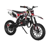 49cc 2-Stroke Kids Ride On Motorcycle, Gas Power Motorcycle with 1.25kw Max Power, Max Speed 40km/h, 10'' Pneumatic Tire, Front and Rear Shock Absorption, Motor Cross for 110cm+ Height